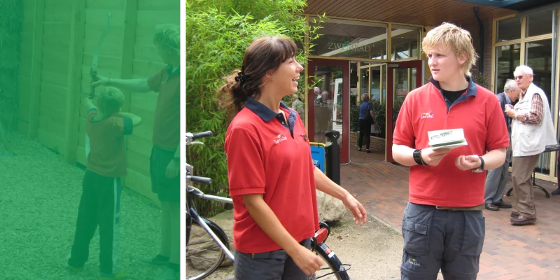 Bram op zijn stage bij Landal voor zijn mbo opleiding recreatie en toerisme