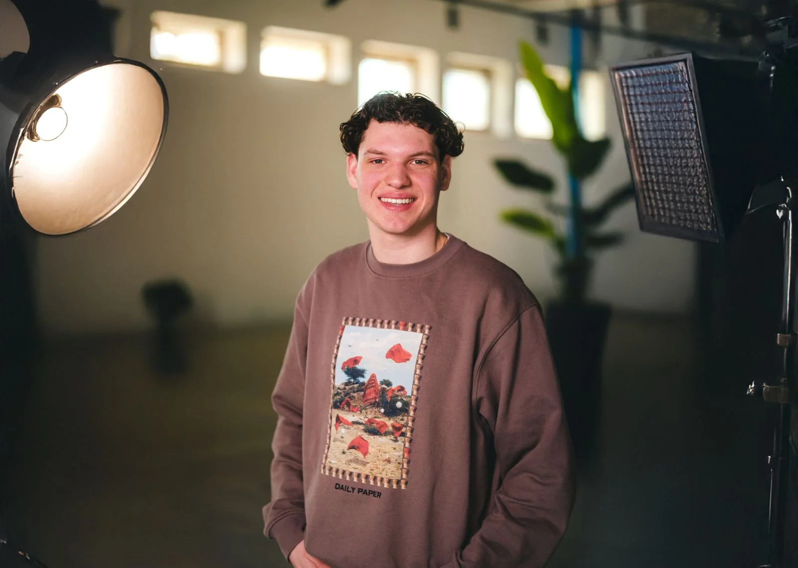 student Krijn staat graag in de spotlights