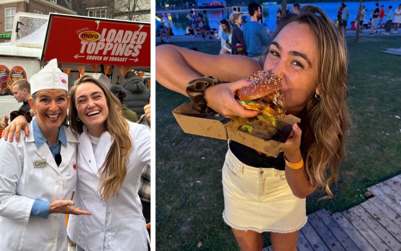 Twee foto's van foodinfluencer Manon van Happen
